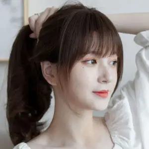 앞머리 초코브라운 부분가발 정수리부분가발 정수리가