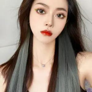 브릿지 똑딱이 컬러 헤어피스5p 그라데이션 부분가발