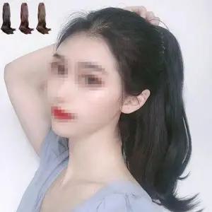 포니테일 네츄럴 여자가발 가발 집게 단발가발 웨이브