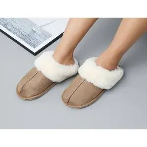TBZ 밍크퍼스웨이드슬리퍼 털슬리퍼 겨울 실내화 슬리퍼