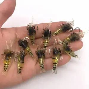 TBZ 새우모양 낚시 미끼용품 10p세트 낚시미끼 낚시용미끼