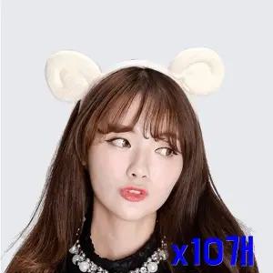 TBZ 파티장식용품 양 일반 헤어머리띠 x10개 여성헤어밴드