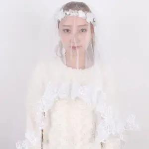 TBZ 레이스화이트 성인 고급면사포 머리띠 헤어띠