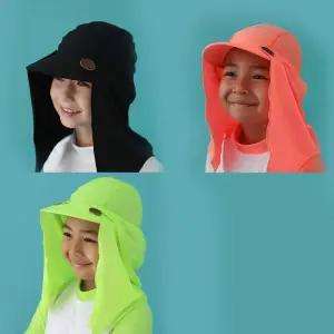 [무슈봉]후그 아동 썬캡 자외선차단 블록 수영모자