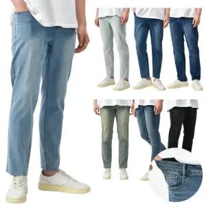[핫코드]남자 청바지 스판 일자 데님 팬츠 7컬러 HC1807