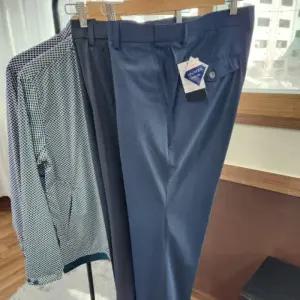 [무슈봉]중년 남성 아이스원단 봄가을 골프바지