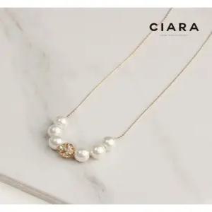 [씨아라]CIARA 16K Abruzzo 트윙클 진주 목걸이(GoldPlated)
