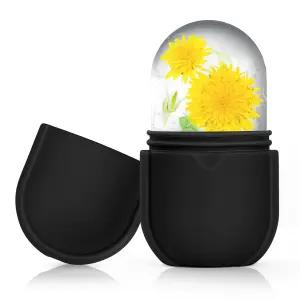 얼굴과 눈을 위한 스 롤러 페이스 스킨 케어 도구 여성을 선물 프레피 귀여운 실리콘 얼음 틀 블랙