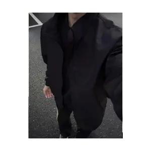 키체샵 남성 바람막이 점퍼 항공 가을 하드보일드 삼방 스탠드 칼라 쇼트 코트 HO3