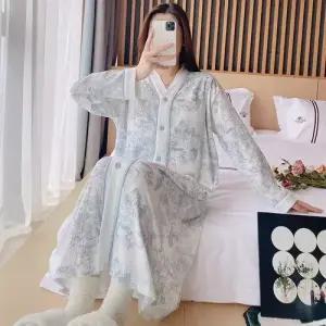 스커트 패드 MN 봄여름 카디건 잠옷세트 커플 임산부 출산 후 라운드 잠옷 수유 대기 산후조리원피스 복 OO