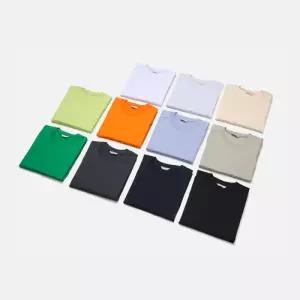 [엠클로]남자 오버핏 에어로 쿨 절개 무지 반팔 티셔츠