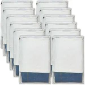 Clarkia 재사용 가능한 면 사리 커버 블라우스 수납 공간 큰 사이즈 옷장 정리 가방 16x14 인치 베이지 12