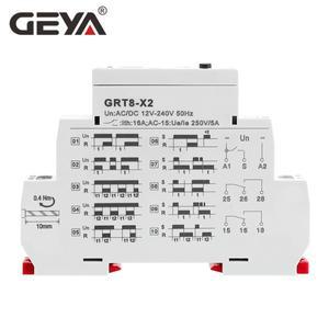 GEYA GRT8-X 디지털 설정  시간 릴레이 20 16A AC/DC12V-240V 광역 전압