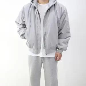 [엠클로]남자 오버핏 후드 탈부착 블루종 항공점퍼 패딩