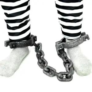 TBZ 할로윈파티 분장소품 죄수 양발목 체인모형 파티세트
