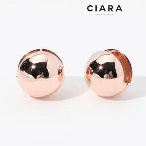 [씨아라]CIARA 14K Saviano 빅빅볼 원터치 귀걸이(GoldPlated)
