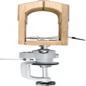 벨트 가방 지갑용 QWORK 가죽 재봉 클램프 도구 360도 회전 나무 공예 손 단단히 고정합니다