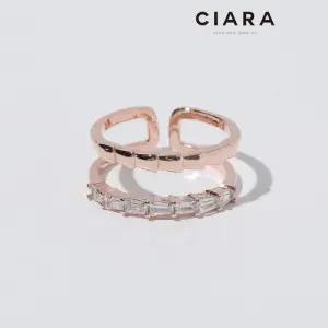 [씨아라]CIARA 14K Varenna 애로우스톤 투라인 반지(GoldPlated)
