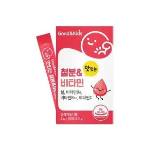 엠에스바이오텍(주) 내츄럴플러스 굿앤키즈 어린이 맛있는 철분 비타민 2g x 30포 4767759