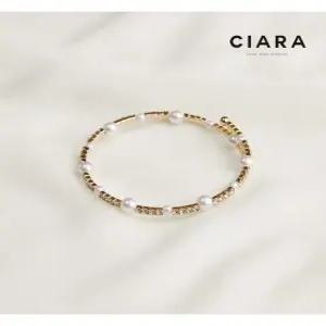 [씨아라]CIARA 16K Brianza 샤이닝스톤 얼터 진주 팔찌(GoldPlated)