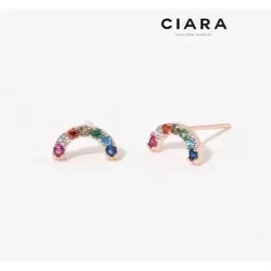 [씨아라]CIARA 14K Nerola 레인보우 브릿지 귀걸이(SilverPin)