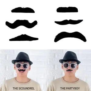 TBZ 파티행사소품 콧수염 코믹분장6종세트 파티세트