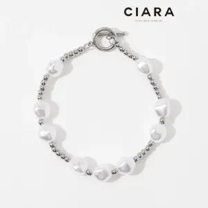 [씨아라]CIARA 써지컬스틸 Ottaviano 스몰볼라인 노베 진주 팔찌