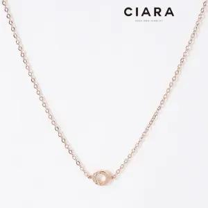 [씨아라]CIARA 14K Azeglio 미니서클 하프샤이닝 목걸이(GoldPlated)