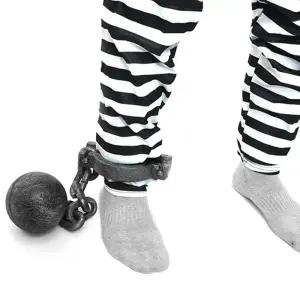 TBZ 할로윈파티 분장소품 죄수 외발공 체인모형 파티의상