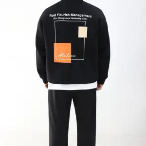 [엠클로]남자 오버핏 네오프렌 아뜰리에 프린팅 맨투맨