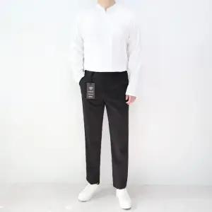 [엠클로]남자 오버핏 고탄력 링클프리 헨리넥 긴팔 티셔츠