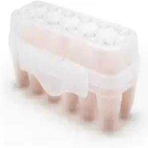 냉장고용 헨데로 달걀 홀더 정리함 뚜껑이 있는 휴대용 트레이 안전 버클이 쌓을 수 보관함 1