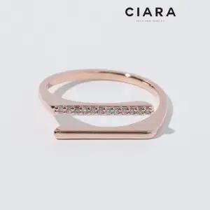 [씨아라]CIARA 14K Colico 투라인 스틱 샤이닝 반지(GoldPlated)
