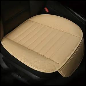 앞좌석용 Yourkar 카시트 커버 미끄럼 방지 및 방수 가죽 자동차 패드 보호기 내구성이 뛰어난 운전석 하단