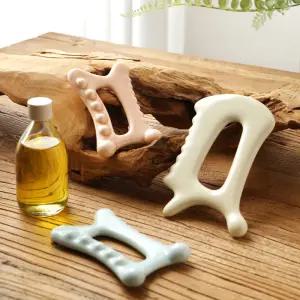 세라핏 도자기 괄사 국내생산 피부관리 얼굴 두피 마사지기