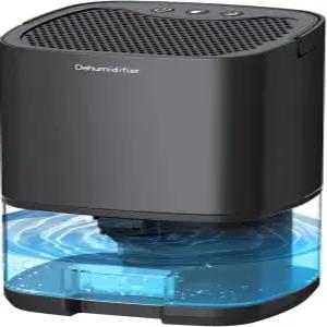 침실용 제습기 35온스 가정용 소형 2500입방피트350제곱피트 7개의 LED 조명 욕실 지하 옷장 차고 RV