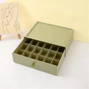 18 그리드 양말 보관함 서랍형 침실 옷장 세트 속옷 보관함색상 D 크기 32.522.510CM