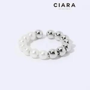 [씨아라]CIARA 14K Pozzuoli 써클볼 하프 진주 반지(GoldPlated)