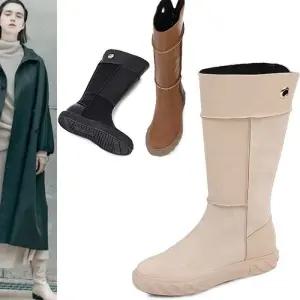 [카미엣뮤즈]아웃 스티치 롱부츠_KM22w173