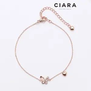 [씨아라]CIARA 14K Dairago 하프샤이닝 버터플라이 팔찌(GoldPlated)