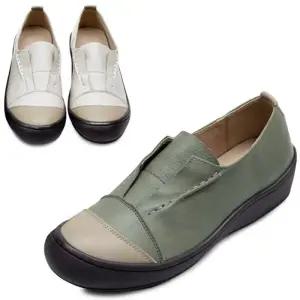 [카미엣뮤즈]콤비 스티치 로퍼_KM24s020