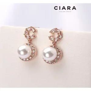 [씨아라]CIARA 14K Padova CB라운딩 에잇 진주 귀걸이(GoldPlated)