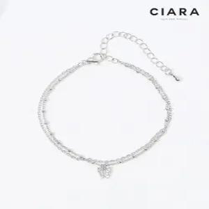 [씨아라]CIARA 14K Chieri 미니버터플라이 투라인 팔찌(GoldPlated)