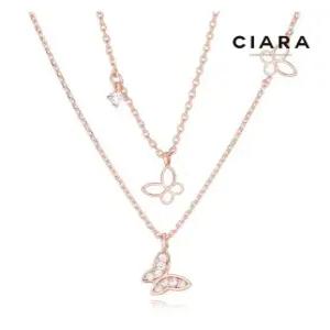[씨아라]CIARA 14K Cesena 샤이닝버터플라이 목걸이(GoldPlated)