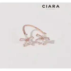 [씨아라]CIARA 14K Jenne 두에 데이지플라워 반지(GoldPlated)