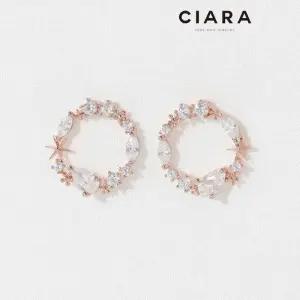 [씨아라]CIARA 14K Colico 샤이닝스타 VR 스톤 귀걸이(SilverPin)