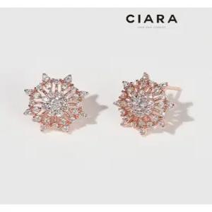 [씨아라]CIARA 14K Jenne 아이스 크리스탈 샤이닝 귀걸이(SilverPin)