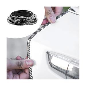 블릴로 자동차 도어 엣지 가드, 16피트 U자형 도어 엣지 트림, 고무 몰딩 자동 도어 엣지 씰 프로텍터, 충돌 방지 차량 보호 액세서리, SUV, 트럭, 밴(탄소 섬유)을 위한 범용 액세서리