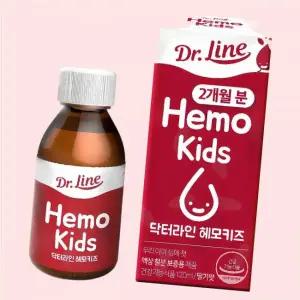 닥터라인 헤모키즈 어린이 맛있는 딸기맛 유아철분제 120ml 1개 4549137