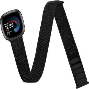 Chinber 나일론 스포츠 발목/팔 밴드 Fitbit Versa Sense Bands 여성용 Elastic Nylon 땋은 스트랩 교체용
